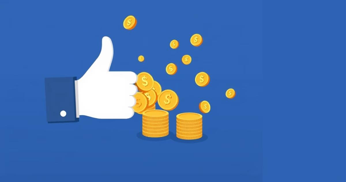 Ilustração sobre Como Ganhar Dinheiro no Facebook com Curtidas — ENJAI Blog